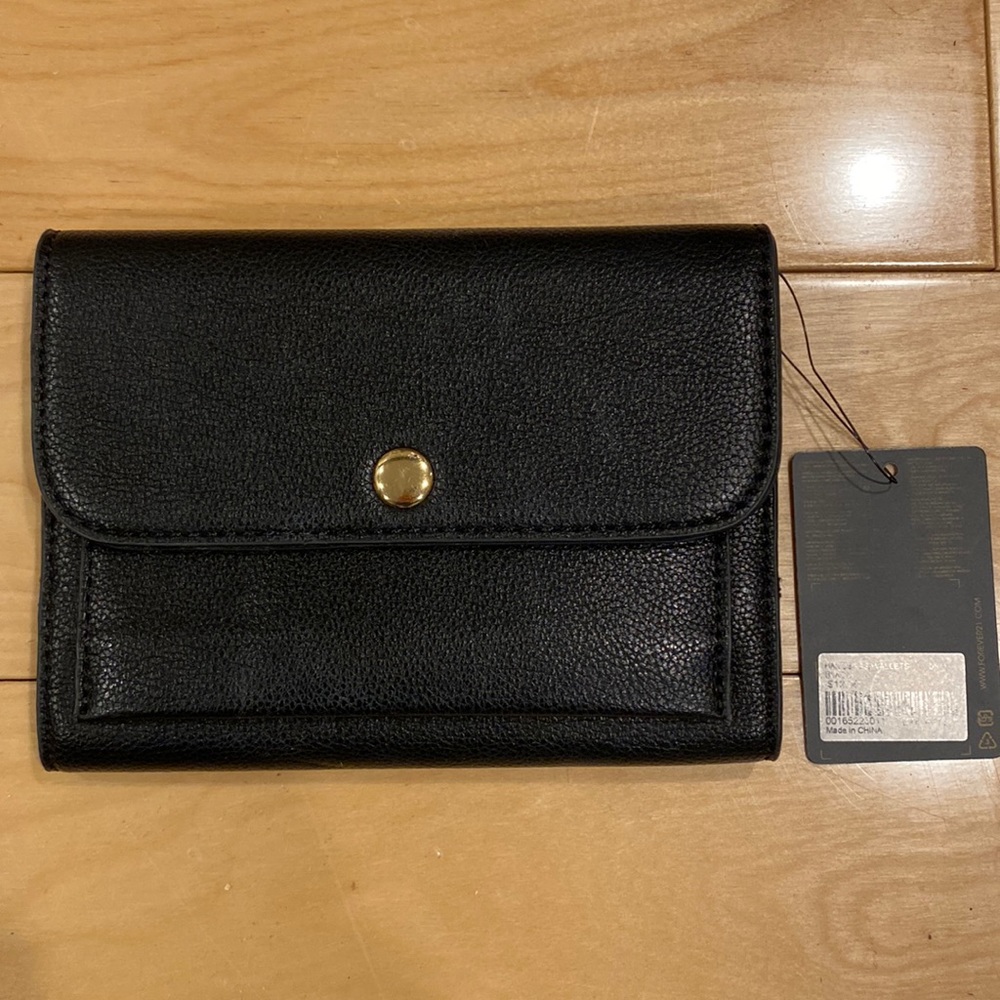 Forever 21 Trifold Black Wallet